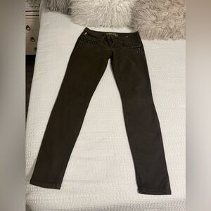Robin's Jean Olive Pants with Winged Patch